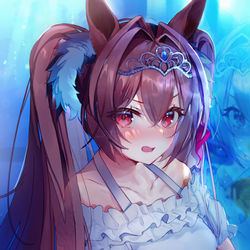 This is a pixiv picture whose title is ダスカちゃんと水族館.