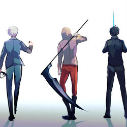 This is a pixiv picture whose title is 1人になんてさせない.