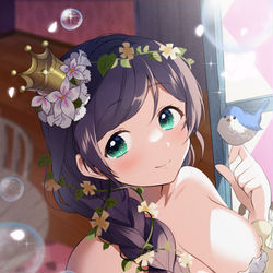 This is a pixiv picture whose title is 希ちゃんお誕生日おめでとう💜.