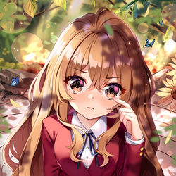 This is a pixiv picture whose title is 逢坂大河.