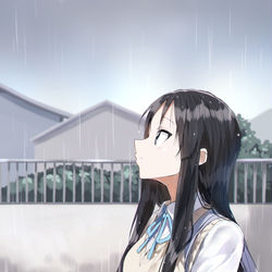 This is a pixiv picture whose title is 雨.