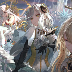 This is a pixiv picture whose title is 白夜極光応援イラスト.