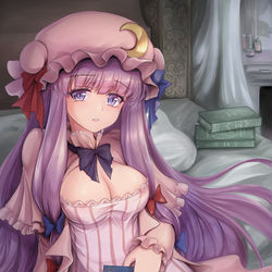 This is a pixiv picture whose title is 今日はパチュリーの日.