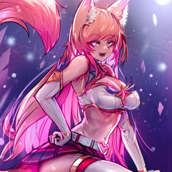 This is a pixiv picture whose title is Star Guardian Ahri.