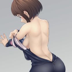 This is a pixiv picture whose title is 【ヒロアカ】麗日お茶子.