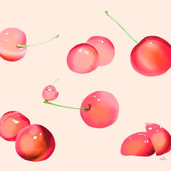This is a pixiv picture whose title is さくらんぼスケッチ.