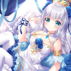 This is a pixiv picture whose title is 💙💙.