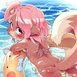 This is a pixiv picture whose title is マイクロビキニももちゃん.