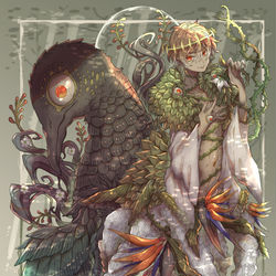 This is a pixiv picture whose title is 森の王.