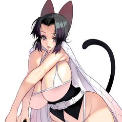 This is a pixiv picture whose title is 猫耳胡蝶しのぶ.