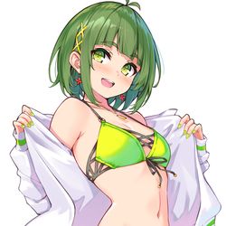This is a pixiv picture whose title is 水着双葉さん.