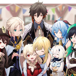 This is a pixiv picture whose title is 「「「ようこそ」」」.