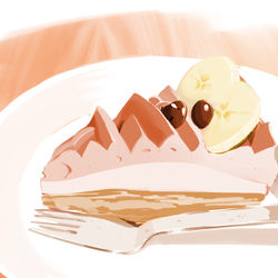 This is a pixiv picture whose title is コーヒーバナナ.