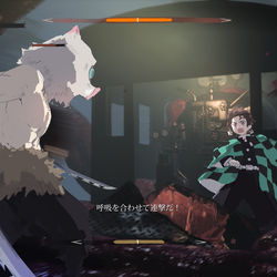 This is a pixiv picture whose title is SEKIRO風鬼滅３－２.