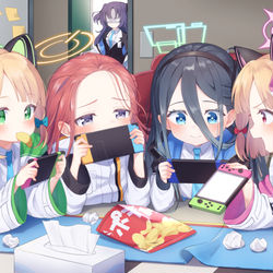 This is a pixiv picture whose title is 今日もゲーム開発部は平和です…？！.