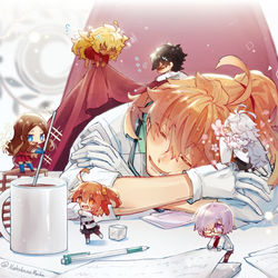 This is a pixiv picture whose title is カルデアの小妖精たち.