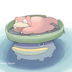 This is a pixiv picture whose title is ヤドンの日常.