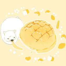 This is a pixiv picture whose title is メロンパンの耳.
