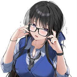 This is a pixiv picture whose title is まじめちゃん👓.
