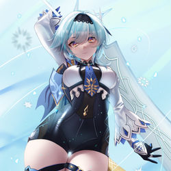 This is a pixiv picture whose title is Eula.