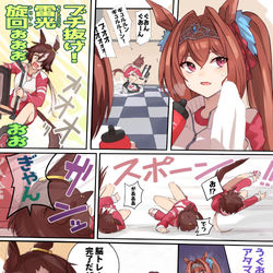This is a pixiv picture whose title is ウオッカ式⚡ぎゅるるんトレーニング.