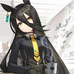 This is a pixiv picture whose title is カフェ.