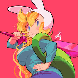 This is a pixiv picture whose title is fionna the human.