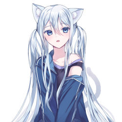 This is a pixiv picture whose title is ネコミミ.