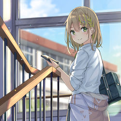 This is a pixiv picture whose title is また後で.