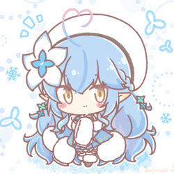 This is a pixiv picture whose title is もこもこラミィちゃん❄.