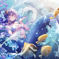 This is a pixiv picture whose title is 💙.