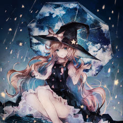 This is a pixiv picture whose title is 星雨.