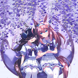 This is a pixiv picture whose title is ライス＆ブルボン.