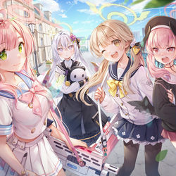 This is a pixiv picture whose title is ブルーアーカイブ.