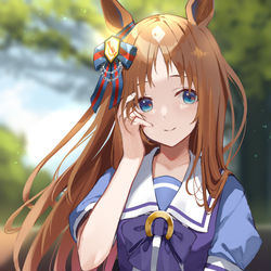 This is a pixiv picture whose title is グラスワンダー.