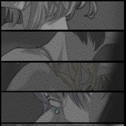 This is a pixiv picture whose title is 吻.