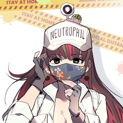 This is a pixiv picture whose title is 西瓜子X白血球.