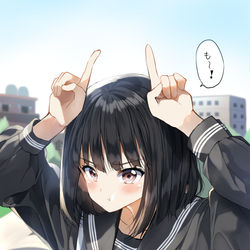 This is a pixiv picture whose title is おこ.
