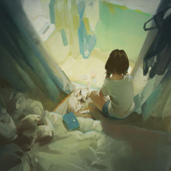 This is a pixiv picture whose title is 週末.
