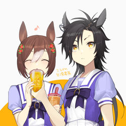 This is a pixiv picture whose title is シャとファ.