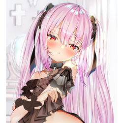 This is a pixiv picture whose title is 覗かないで.