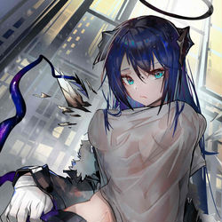 This is a pixiv picture whose title is 去cp玩却被雨淋的莫斯提马.