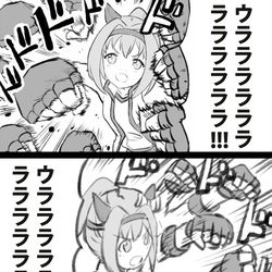 This is a pixiv picture whose title is ハルウララッシュ.