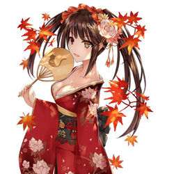 This is a pixiv picture whose title is 【FF35新品】和服時崎狂三 壓克力立牌.