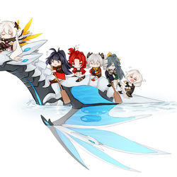This is a pixiv picture whose title is dragon boat.