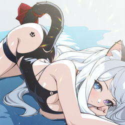 This is a pixiv picture whose title is 🐈.