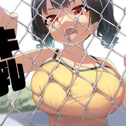 This is a pixiv picture whose title is ガキ巨乳💢52.