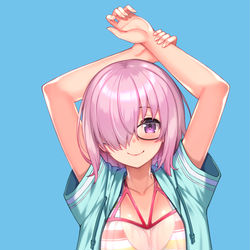 This is a pixiv picture whose title is マシュ 『常夏の水着Ver.02』.