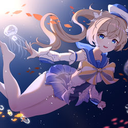 This is a pixiv picture whose title is 芭芭拉泳装.