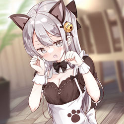 This is a pixiv picture whose title is 「がお。」.